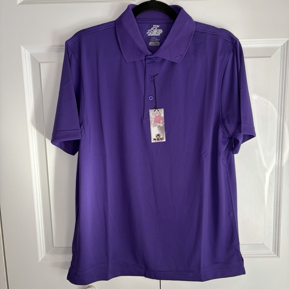 Ahead Extreme Golf Polo Shirt Purple Short Sleeve New W/ Tags Men's Size Small